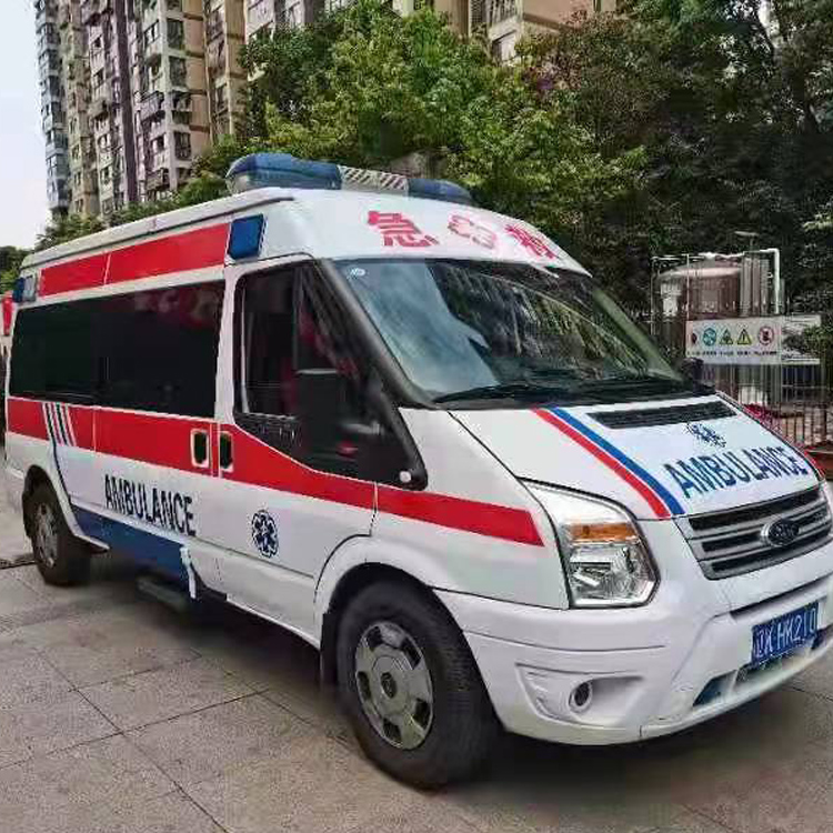 铜官长途救护车护送病人返乡